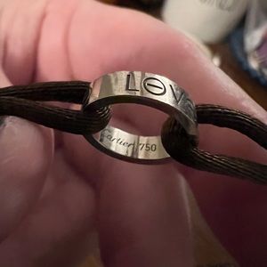 Cartier Love rope bracelet.